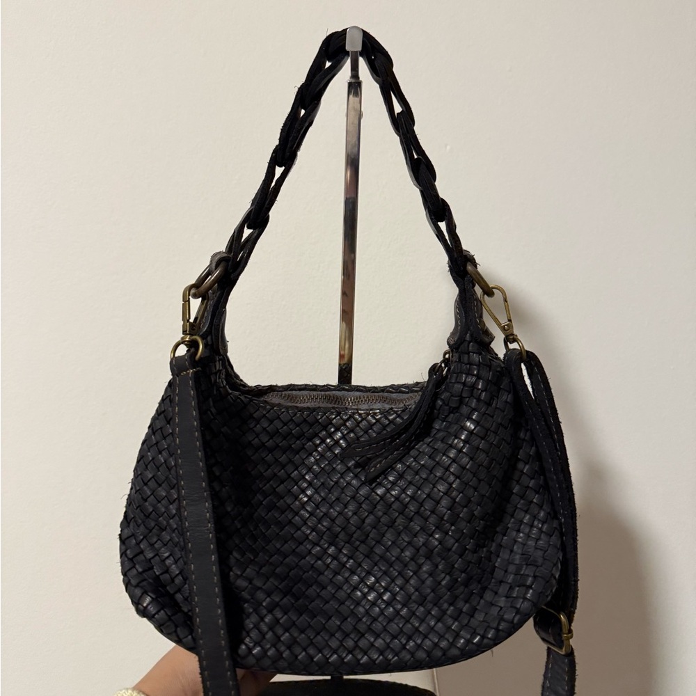 Genuine Leather Woven Bag